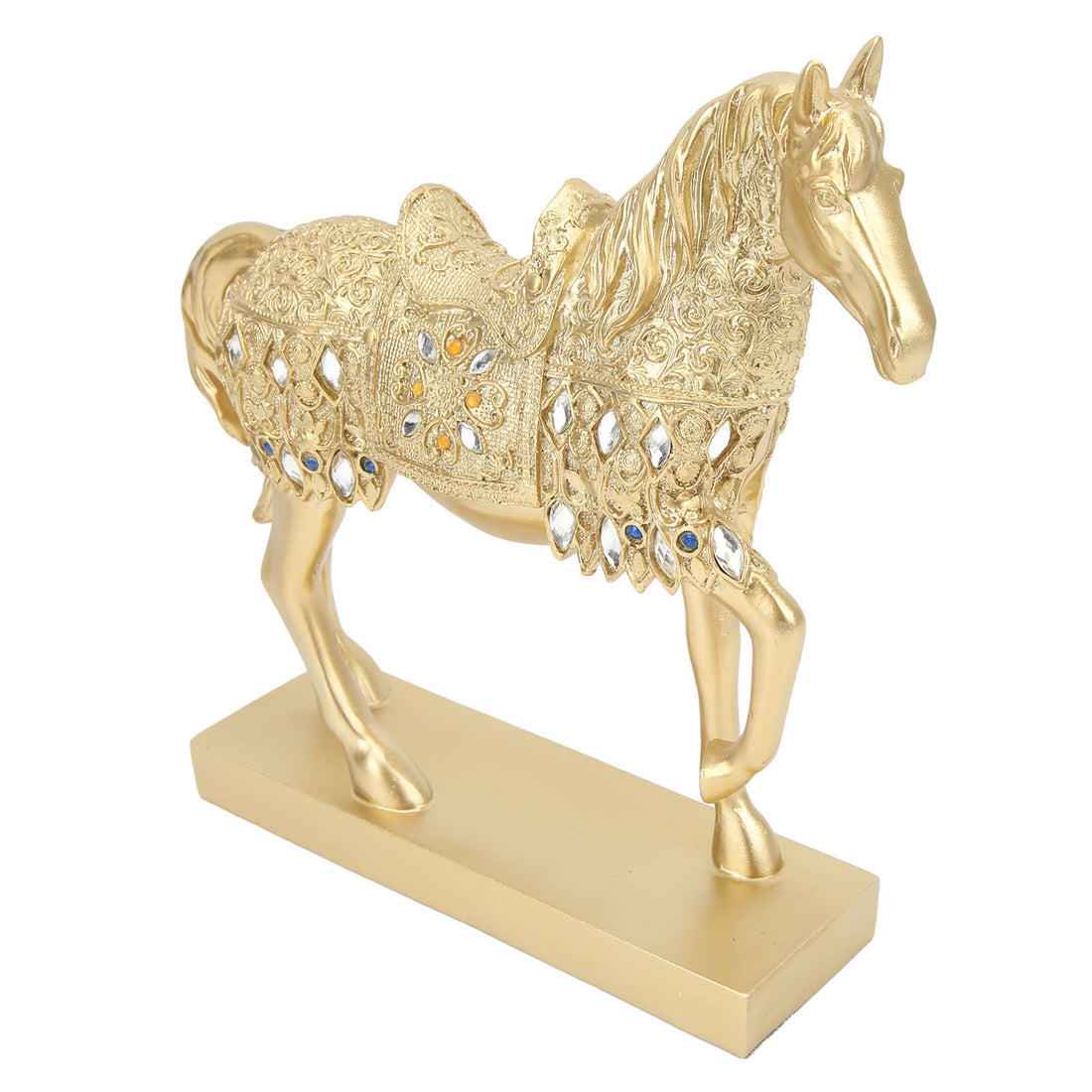 Golden Horse Figurine and Statue Ornament