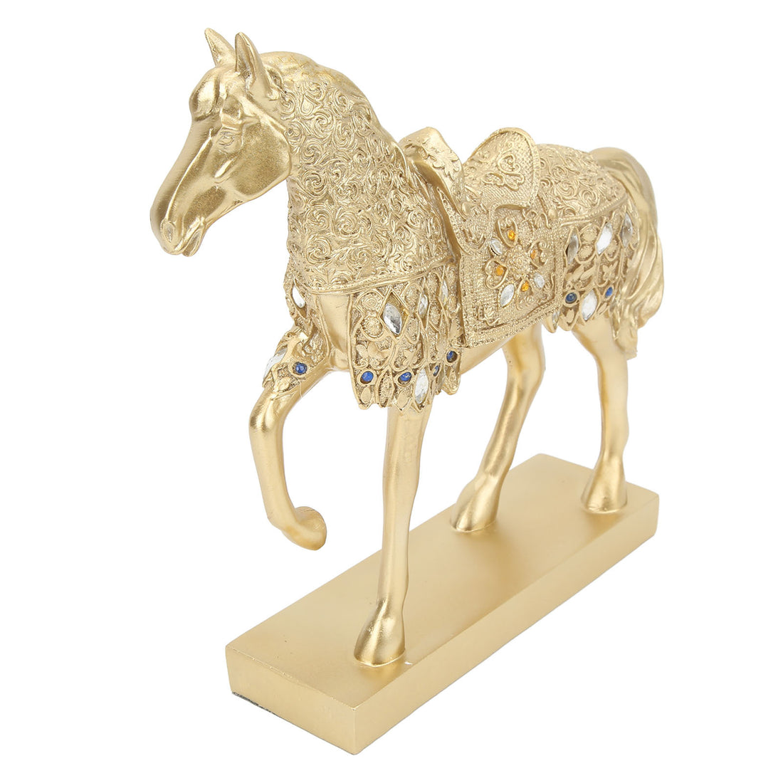 Golden Horse Figurine and Statue Ornament