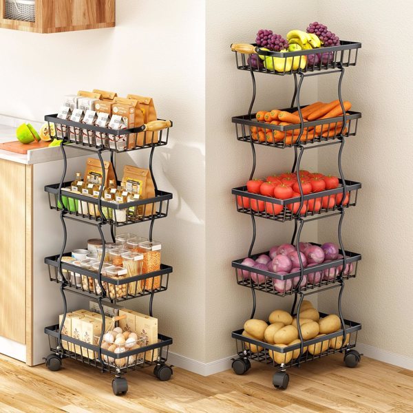 4-layer Fruit Basket . Slim design for any Kitchen