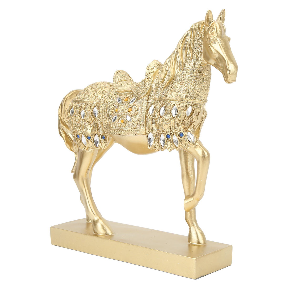 Golden Horse Figurine and Statue Ornament