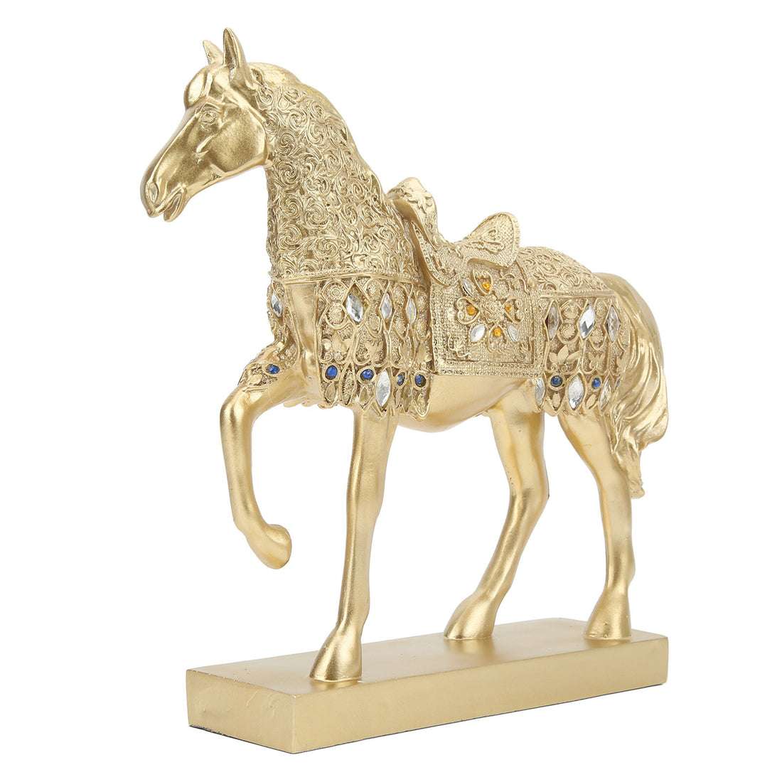 Golden Horse Figurine and Statue Ornament