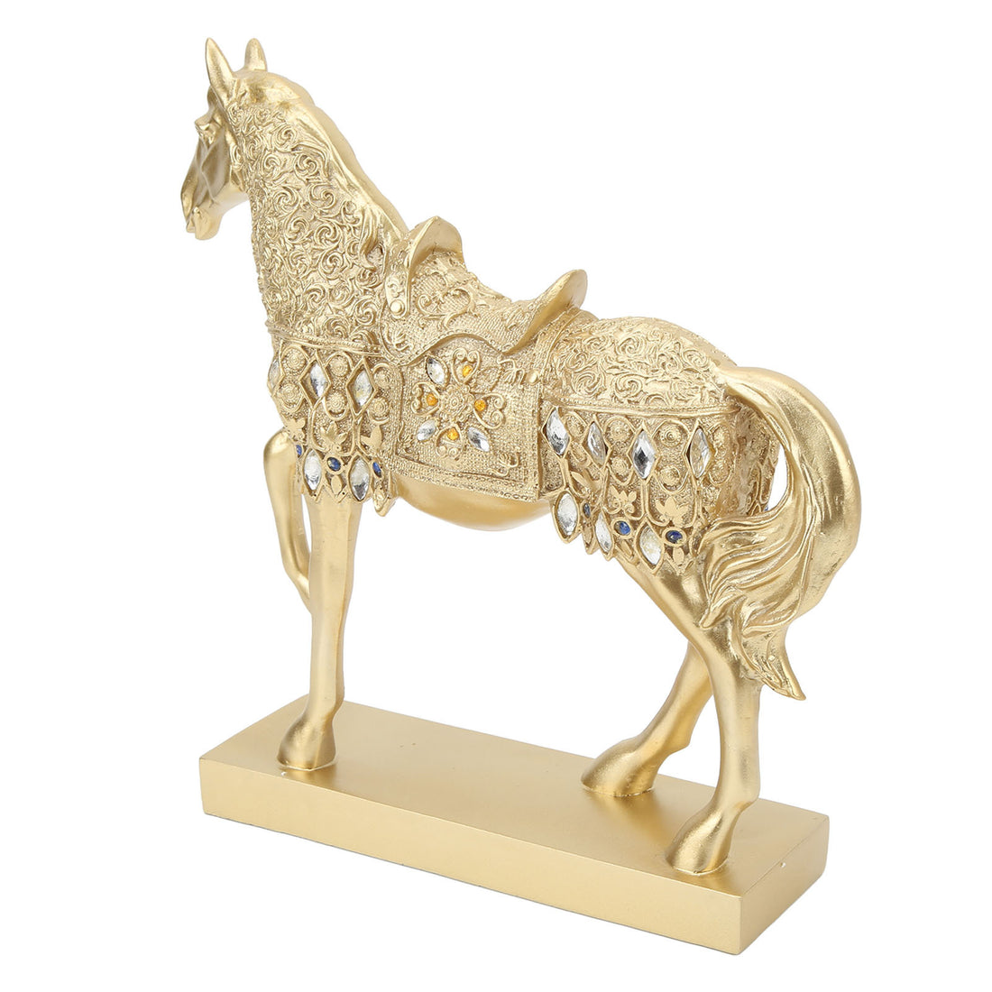 Golden Horse Figurine and Statue Ornament