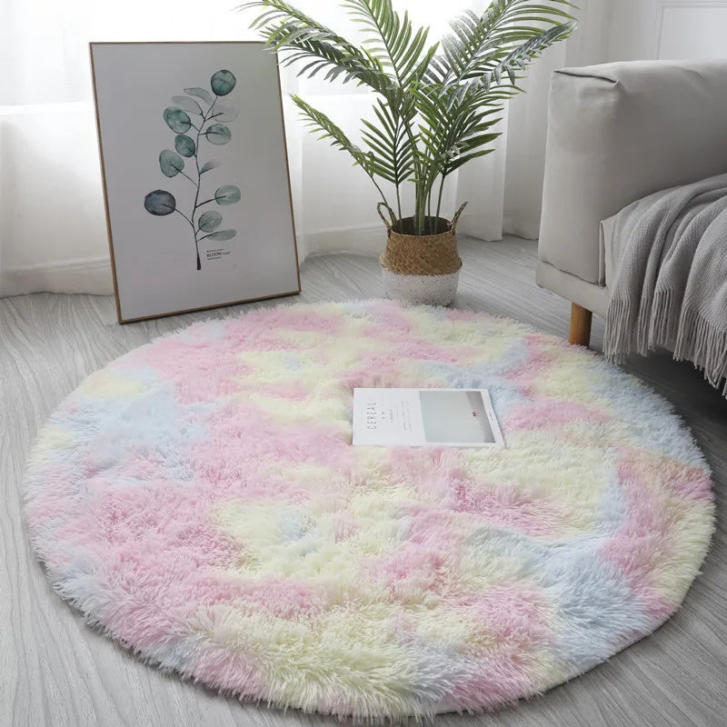 Super Soft Plush Round Rug Mat