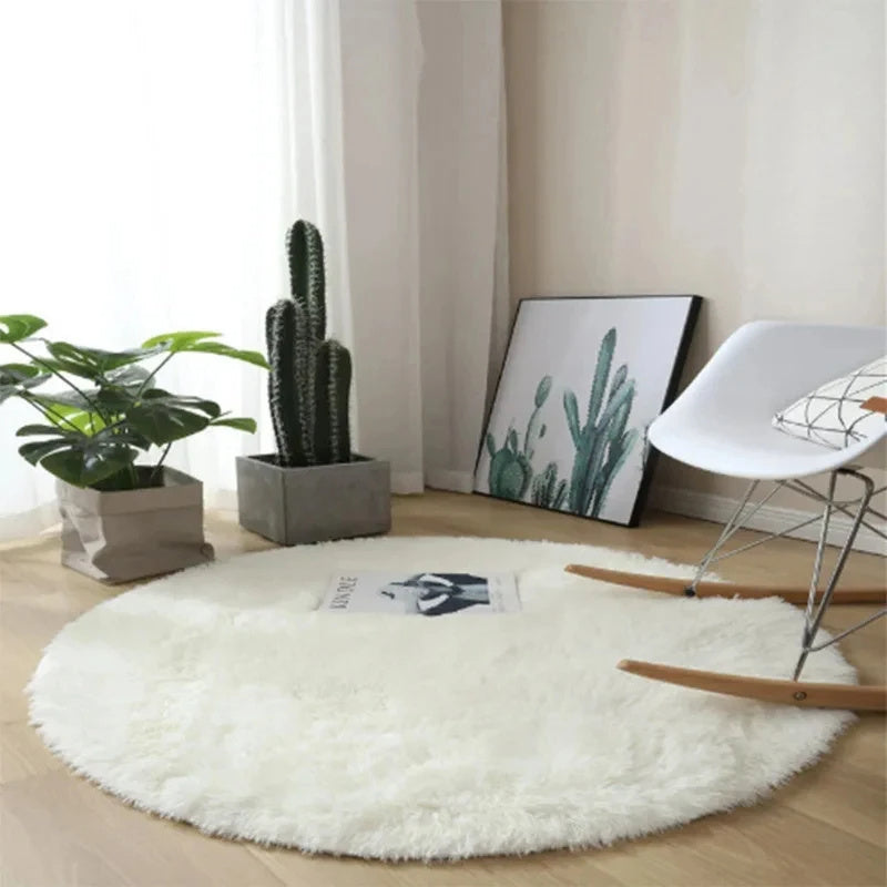 Super Soft Plush Round Rug Mat